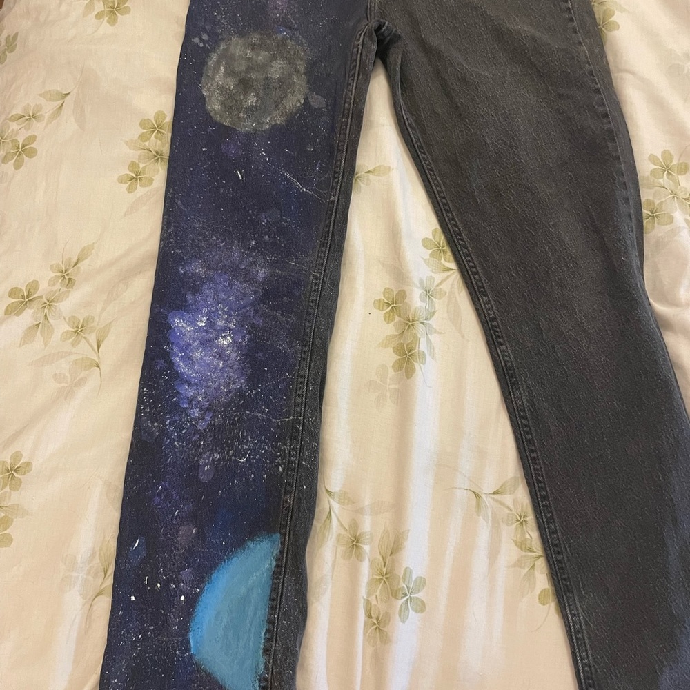 Hand-painted Rider’s jeans - Picture 3 of 5